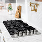 ZLINE 36 in. Gas Cooktop with 6 Burners and Black Porcelain Top, Open Box-Great Condition