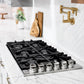 ZLINE 36 in. Gas Cooktop with 6 Burners and Black Porcelain Top, Open Box-Good Condition