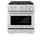 ZLINE 30 in. 4.2 cu. ft. Paramount Dual Fuel Range with 4 Burner Gas Cooktop and Electric Convection Oven in Stainless Steel, Open Box-Great Condition