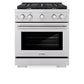 ZLINE 30 in. 4.2 cu. ft. Paramount Dual Fuel Range with 4 Burner Gas Cooktop and Electric Convection Oven in Stainless Steel, Open Box-Good Condition