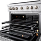 ZLINE 36 in. 5.2 cu. ft. Paramount Dual Fuel Range with 6 Burner Gas Cooktop and Electric Convection Oven in Stainless Steel, Open Box-Good Condition