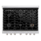 ZLINE 36 in. 5.2 cu. ft. Paramount Dual Fuel Range with 6 Burner Gas Cooktop and Electric Convection Oven in Stainless Steel, Open Box-Great Condition