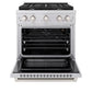 ZLINE 30 in. 4.2 cu. ft. Paramount Gas Range with 4 Burner Cooktop and Convection Gas Oven in Stainless Steel, Open Box-Great Condition