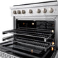 ZLINE 36 in. 5.2 cu. ft. Paramount Gas Range with 6 Burner Cooktop and Convection Gas Oven in Stainless Steel, Open Box-Excellent Condition