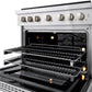 ZLINE 36 in. 5.2 cu. ft. Paramount Gas Range with 6 Burner Cooktop and Convection Gas Oven in Stainless Steel, Open Box-Good Condition