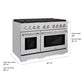 ZLINE 48 in. 6.7 cu. ft. Paramount Double Oven Gas Range with 8 Burner Cooktop in Stainless Steel, Open Box-Good Condition