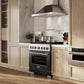 ZLINE 36 in. 5.2 cu. ft. Paramount Gas Range with 6 Burner DuoPro™ Cooktop and Convection Gas Oven with Black Matte Door (PSGR-BLM-36)