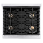 ZLINE 30 in. 4.2 cu. ft. Paramount Gas Range with 4 Burner DuoPro™ Cooktop and Convection Gas Oven with White Matte Door (PSGR-WM-30) top-down, above cooktop.