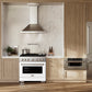 ZLINE 36 in. 5.2 cu. ft. Paramount Gas Range with 6 Burner DuoPro™ Cooktop and Convection Gas Oven with White Matte Door (PSGR-WM-36)