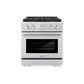 ZLINE 30 in. 4.2 cu. ft. Paramount Gas Range with 4 Burner DuoPro™ Cooktop and Convection Gas Oven in Stainless Steel, Open Box-Good Condition