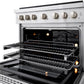 ZLINE 36 in. 5.2 cu. ft. Paramount Gas Range with 6 Burner DuoPro™ Cooktop and Convection Gas Oven in Stainless Steel, Open Box-Good Condition