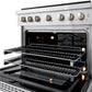 ZLINE 36 in. 5.2 cu. ft. Paramount Gas Range with 6 Burner DuoPro™ Cooktop and Convection Gas Oven in Stainless Steel, Open Box-Great Condition