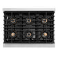 ZLINE 36 in. 5.2 cu. ft. Paramount Gas Range with 6 Burner DuoPro™ Cooktop and Convection Gas Oven in Stainless Steel, Open Box-Good Condition