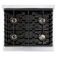 ZLINE Autograph Edition 30 in. 4.2 cu. ft. Paramount Gas Range with 4 Burner DuoPro™ Cooktop and Convection Gas Oven in Stainless Steel with Matte Black Accents, Open Box-Great Condition