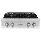 ZLINE 30 in. Legacy Gas Rangetop with 4 Burners and Porcelain Cooktop in Stainless Steel (RT30) front.