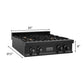 ZLINE 30 in. Legacy Gas Rangetop with 4 Brass Burners and Porcelain Cooktop in Black Stainless Steel, Open Box-Great Condition