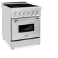 ZLINE 24 in. 2.8 cu. ft. Legacy Induction Range with 4 Element Cooktop and Electric Convection Oven in Stainless Steel, Open Box-Good Condition
