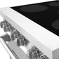 ZLINE 30 in. 4.0 cu. ft. Legacy Induction Range with 4 Element Cooktop and Electric Convection Oven in Stainless Steel, Open Box-Great Condition