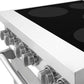 ZLINE 30 in. 4.0 cu. ft. Legacy Induction Range with 4 Element Cooktop and Electric Convection Oven in Stainless Steel, Open Box-Good Condition