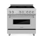 ZLINE 36 in. 4.6 cu. ft. Legacy Induction Range with 5 Element Cooktop and Electric Convection Oven in Stainless Steel, Open Box-Great Condition