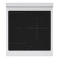 ZLINE 24 in. 3.2 cu. ft. Paramount Induction Range with 3 Element Cooktop and Electric Convection Oven in Stainless Steel with Black Matte Door (SINR-BLM-24)