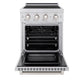 ZLINE 24 in. 3.2 cu. ft. Paramount Induction Range with 3 Element Cooktop and Electric Convection Oven in Stainless Steel, Open Box-Great Condition