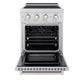 ZLINE 24 in. 3.2 cu. ft. Paramount Induction Range with 3 Element Cooktop and Electric Convection Oven in Stainless Steel, Open Box-Good Condition