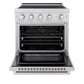 ZLINE 30 in. 4.2 cu. ft. Paramount Induction Range with 4 Element Cooktop and Electric Convection Oven in Stainless Steel, Open Box-Great Condition
