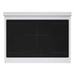 ZLINE 36 in. 5.2 cu. ft. Paramount Induction Range with 5 Element Cooktop and Electric Convection Oven in Stainless Steel (SINR36) top-down, above cooktop.