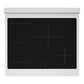 ZLINE Autograph Edition 30 in. 4.2 cu. ft. Paramount Induction Range with 4 Element Cooktop and Electric Convection Oven in Stainless Steel with Matte Black Accents, Open Box-Great Condition