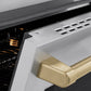 ZLINE Autograph Edition 36 in. 5.2 cu. ft. Paramount Induction Range with 5 Element Cooktop and Electric Convection Oven in Stainless Steel with Champagne Bronze Accents, Open Box-Great Condition