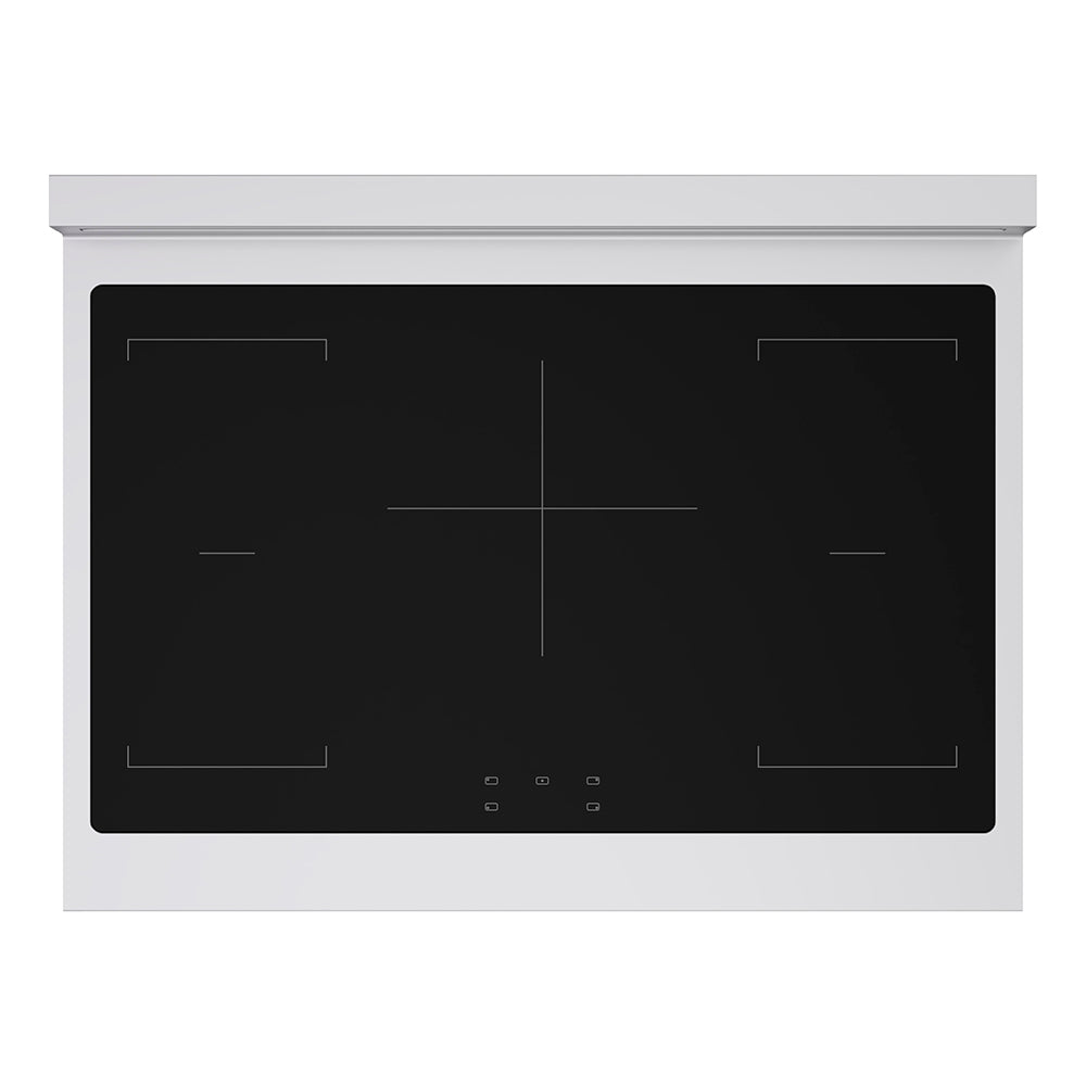 ZLINE Autograph Edition 36 in. 5.2 cu. ft. Paramount Induction Range with 5 Element Cooktop and Electric Convection Oven in Stainless Steel with Black Matte Door and Polished Gold Accents, Open Box-Great Condition