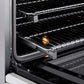 ZLINE Autograph Edition 30 in. 4.2 cu. ft. Paramount Induction Range with 4 Element Cooktop and Electric Convection Oven in Stainless Steel with White Matte Door and Polished Gold Accents, Open Box-Good Condition