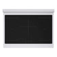 ZLINE Autograph Edition 36 in. 5.2 cu. ft. Paramount Induction Range with 5 Element Cooktop and Electric Convection Oven in Stainless Steel with White Matte Door and Polished Gold Accents, Open Box-Good Condition