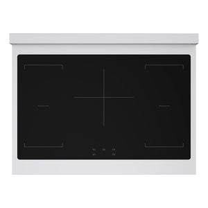 ZLINE Autograph Edition 36 in. 5.2 cu. ft. Paramount Induction Range with 5 Element Cooktop and Electric Convection Oven in Stainless Steel with White Matte Door and Matte Black Accents, Open Box-Great Condition