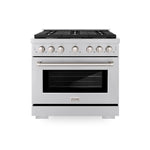 ZLINE 36 in. 5.2 cu. ft. Paramount Gas Range with 6 Burner Cooktop and Convection Gas Oven in Stainless Steel, Open Box-Excellent Condition main image.