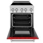 ZLINE 24 in. 2.8 cu. ft. Legacy Induction Range with 4 Element Cooktop and Electric Oven in Stainless Steel and Red Matte Door, Open Box-Good Condition