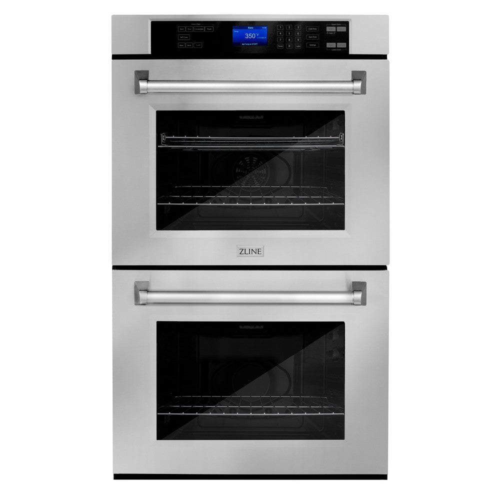 ZLINE Kitchen Package with 36 in. Stainless Steel Rangetop and 30 in. Double Wall Oven (2KP-RTAWD36)