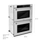 ZLINE 30 in. Professional True Convection Double Wall Oven with Air Fry and Self Clean in Stainless Steel, Open Box-Good Condition