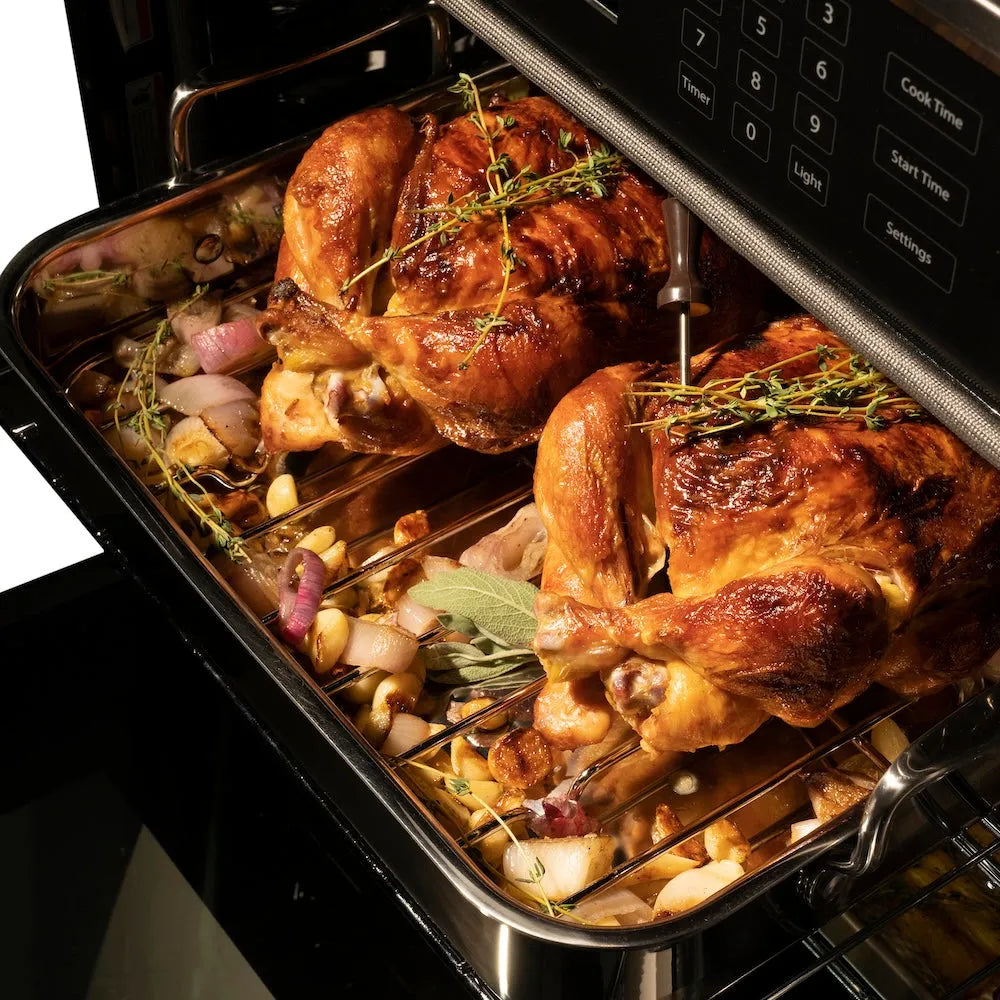 ZLINE 30 in. Professional True Convection Double Wall Oven with Air Fry and Self Clean in Stainless Steel, Open Box-Good Condition
