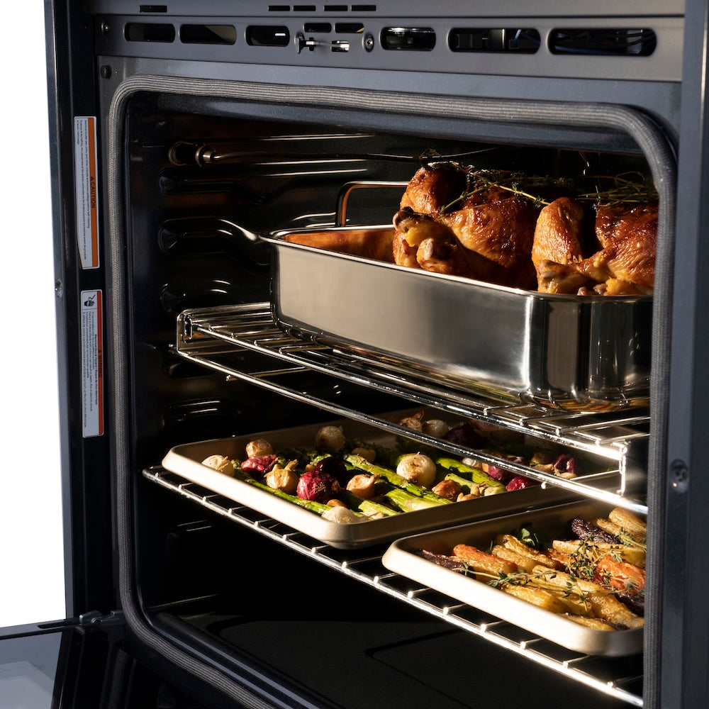 ZLINE 30 in. Professional True Convection Single Wall Oven with Air Fry and Self Clean in Stainless Steel, Open Box-Excellent Condition