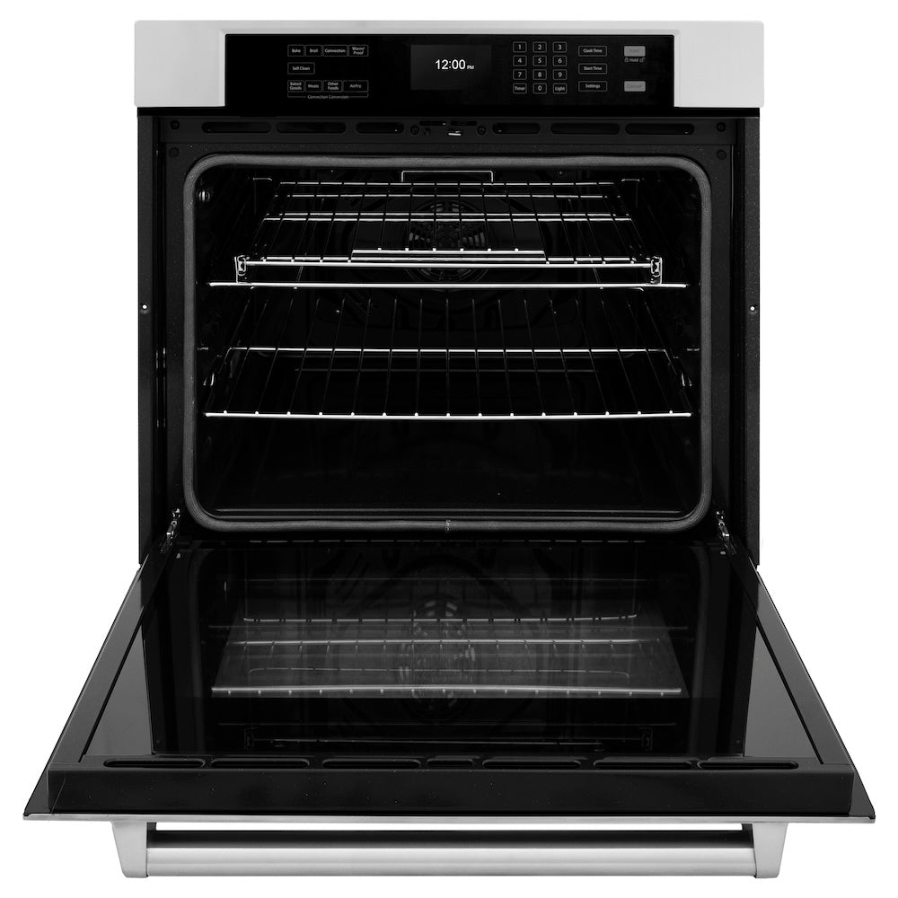 ZLINE 30 in. Professional True Convection Single Wall Oven with Air Fry and Self Clean in Stainless Steel, Open Box-Excellent Condition