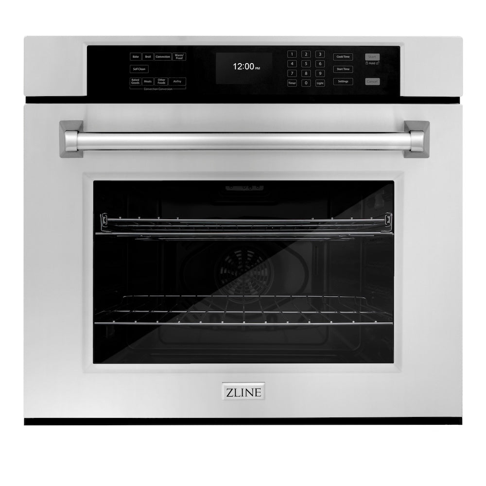 ZLINE Kitchen Package with 36 in. Stainless Steel Rangetop and 30 in. Single Wall Oven (2KP-RTAWS36)