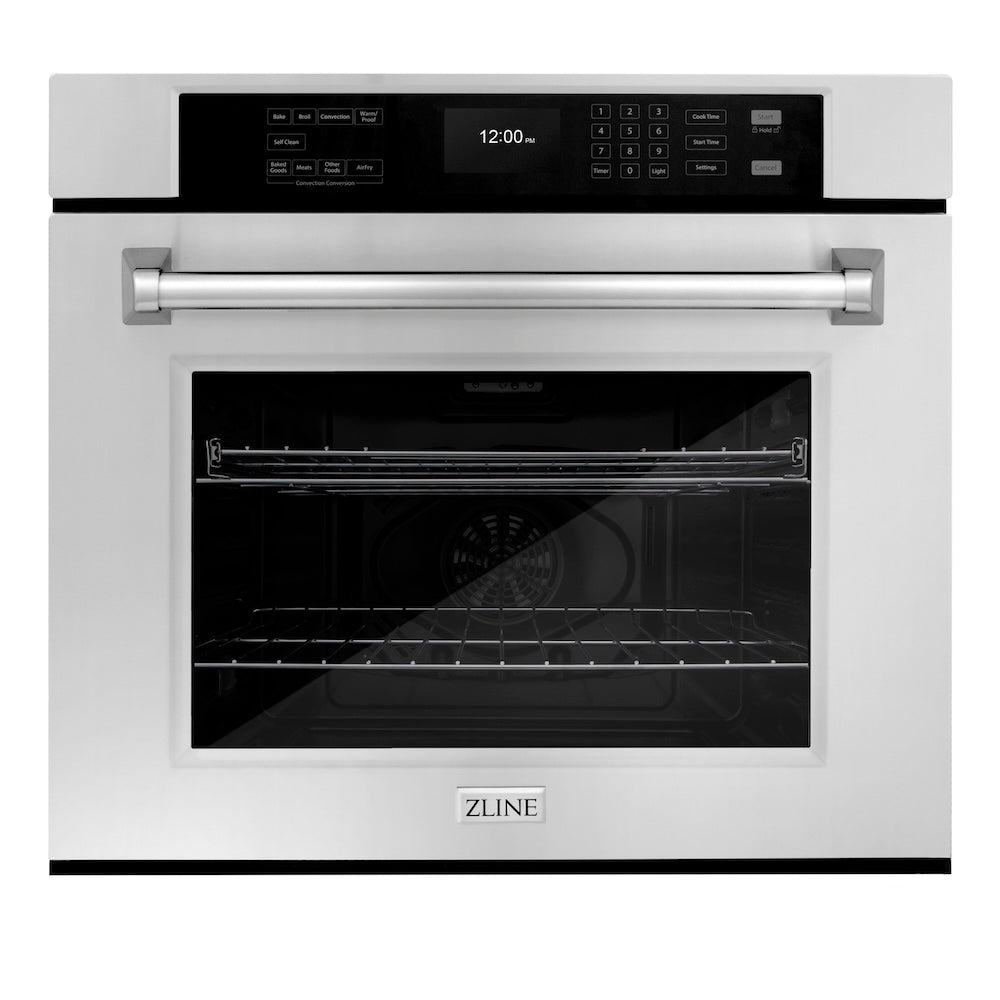ZLINE 30 in. Professional True Convection Single Wall Oven with Air Fry and Self Clean in Stainless Steel, Open Box-Excellent Condition main image.