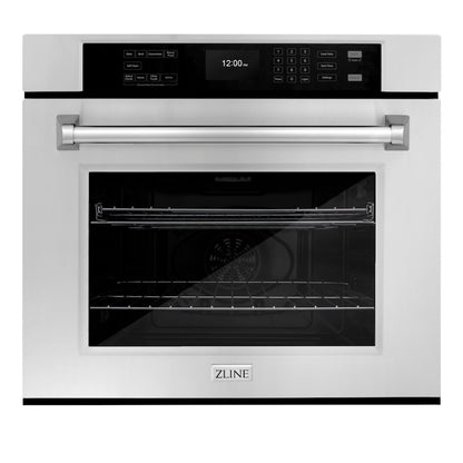 ZLINE 30 in. Professional True Convection Single Wall Oven with Air Fry and Self Clean in Stainless Steel, Open Box-Excellent Condition main image.