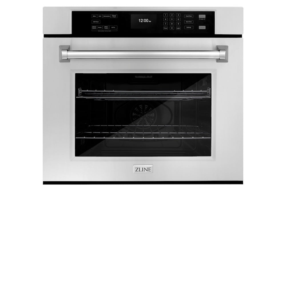 ZLINE 30 in. Professional True Convection Single Wall Oven with Air Fry and Self Clean in Stainless Steel, Open Box-Excellent Condition