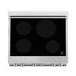 ZLINE 30 in. 4.0 cu. ft. Legacy Induction Range with 4 Element Cooktop and Electric Oven in Stainless Steel and White Matte Door, Open Box-Good Condition