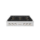 ZLINE 36 in. Paramount Gas Rangetop with 6 Burner DuoPro™ Cooktop in Stainless Steel