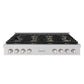 ZLINE 48 in. Paramount Gas Rangetop with 8 Burner DuoPro™ Cooktop in Stainless Steel