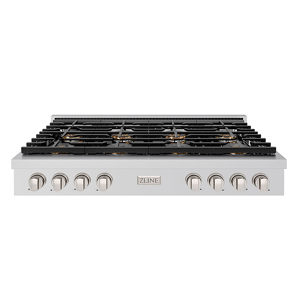ZLINE 48 in. Paramount Gas Rangetop with 8 Burner DuoPro™ Cooktop in Stainless Steel